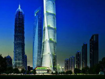 上海中心大厦-幕墙铝合金冲孔板