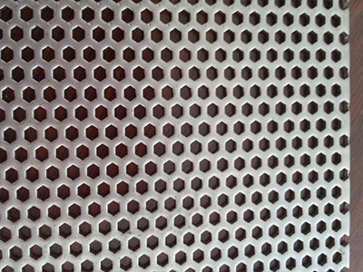 六角孔冲孔网 - 上海昶泽冲孔网筛有限公司图片2
